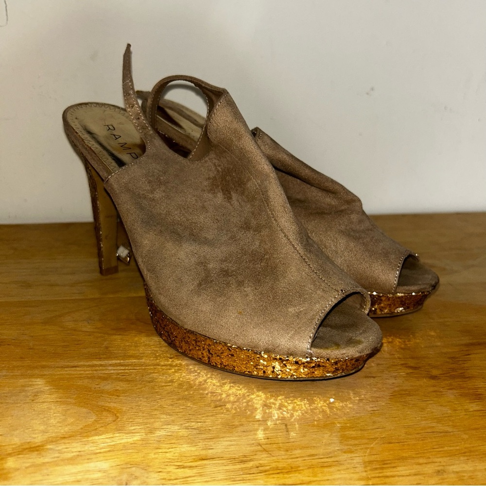 Rampage gold heels